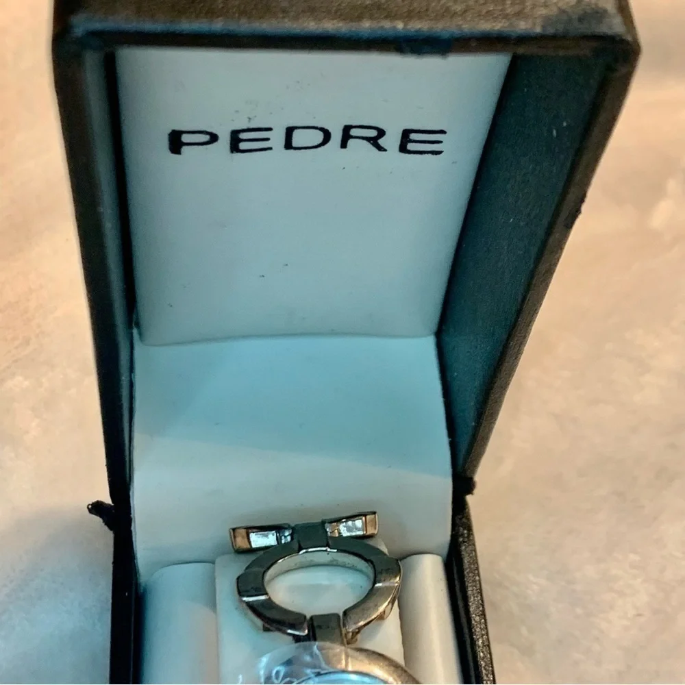Pedre Vintage Watch Silver-tone Link Design Stainless Steel Back Classic! NEW